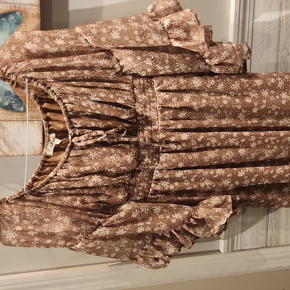 NWT Hint Of Blush Women's Sz S Flowy Maxi Dress - Picture 6 of 11